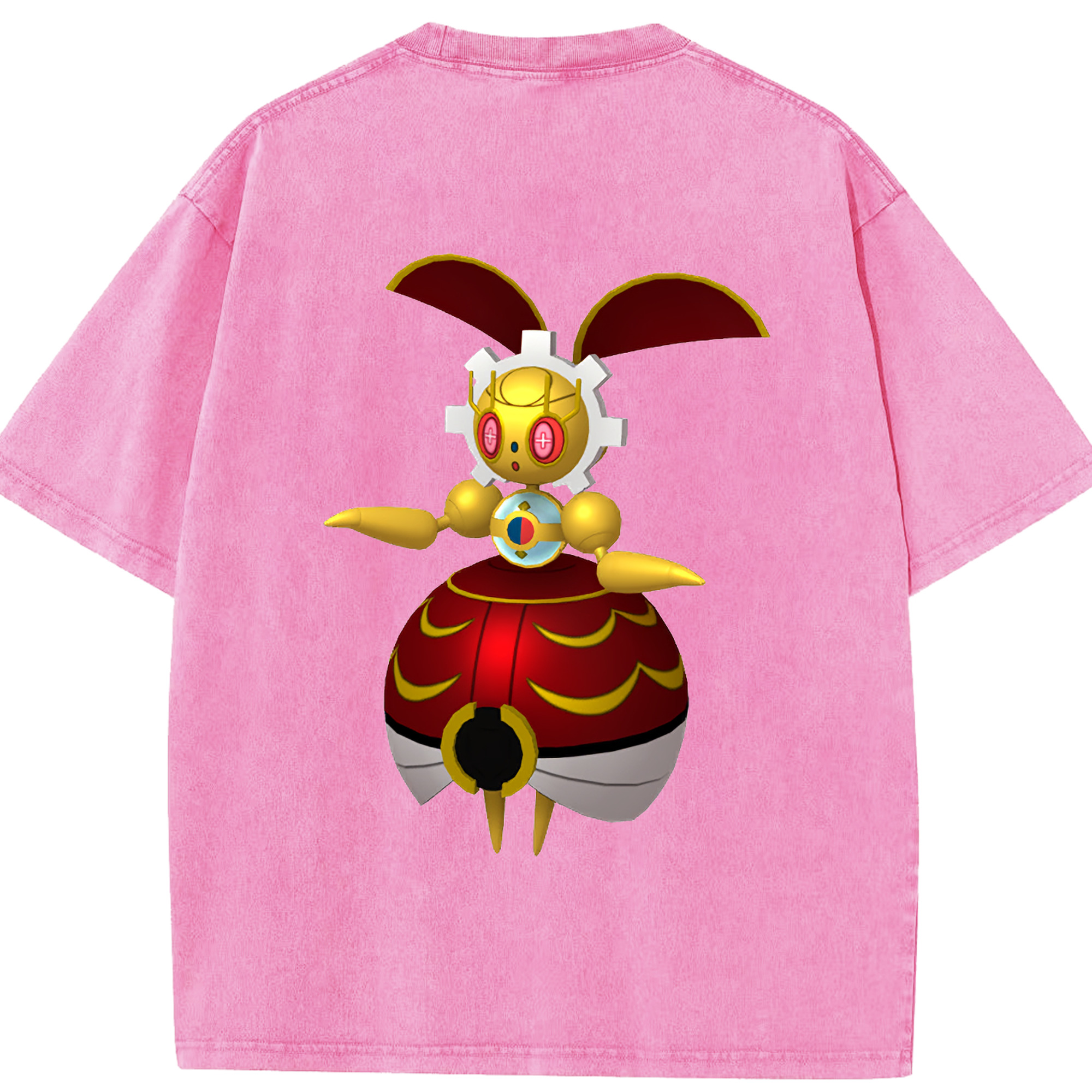 （画像用） ポケットモンスター Pokémon 綿100% ヴィンテージ風 半袖Tシャツ（背面プリント）